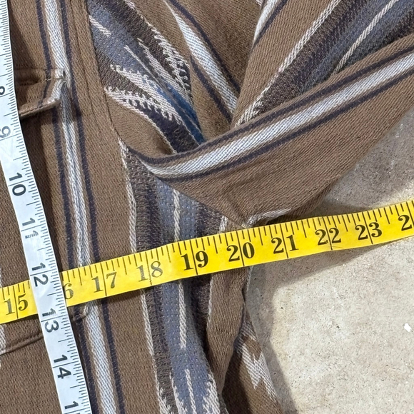 Flint and Tinder Long Sleeve Saddle Blanket Shirt Men's XL Brown Blue Southwest - Picture 7 of 12